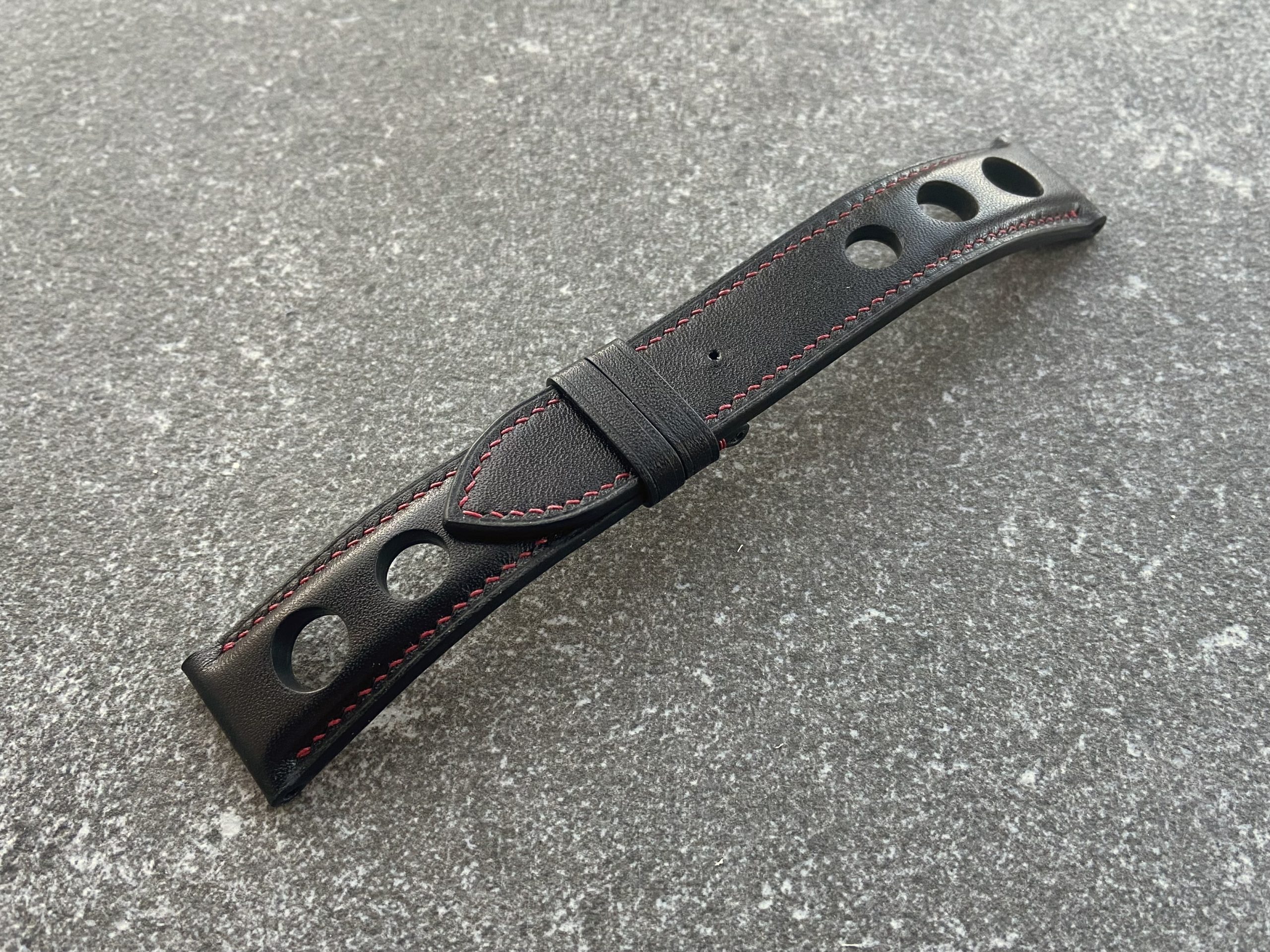 Calf leather watch strap for Davosa