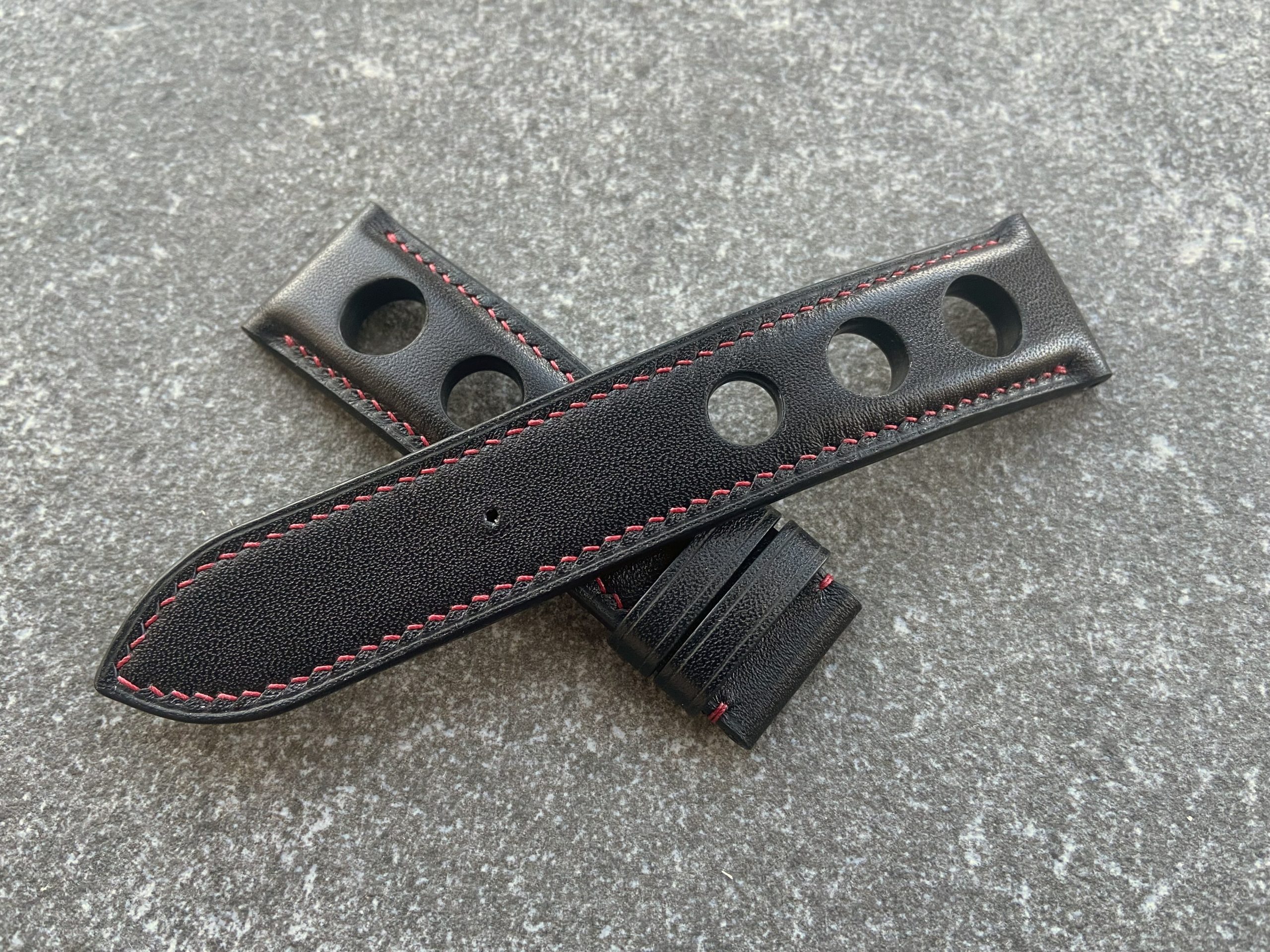 Calf leather watch strap for Davosa