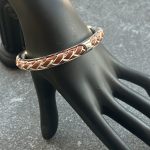 Leather and steel bracelet