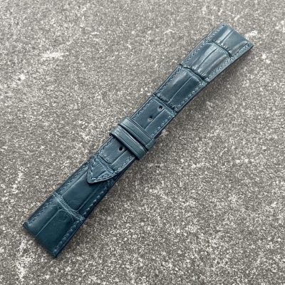 aqua green alligator leather watch strap