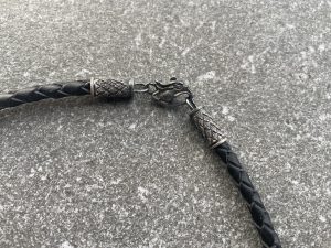 Braided Bolo cord with carabiner clasp