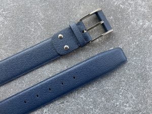 Saffiano leather belt