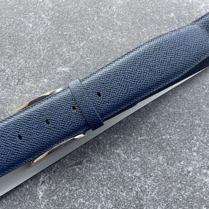 Saffiano leather belt