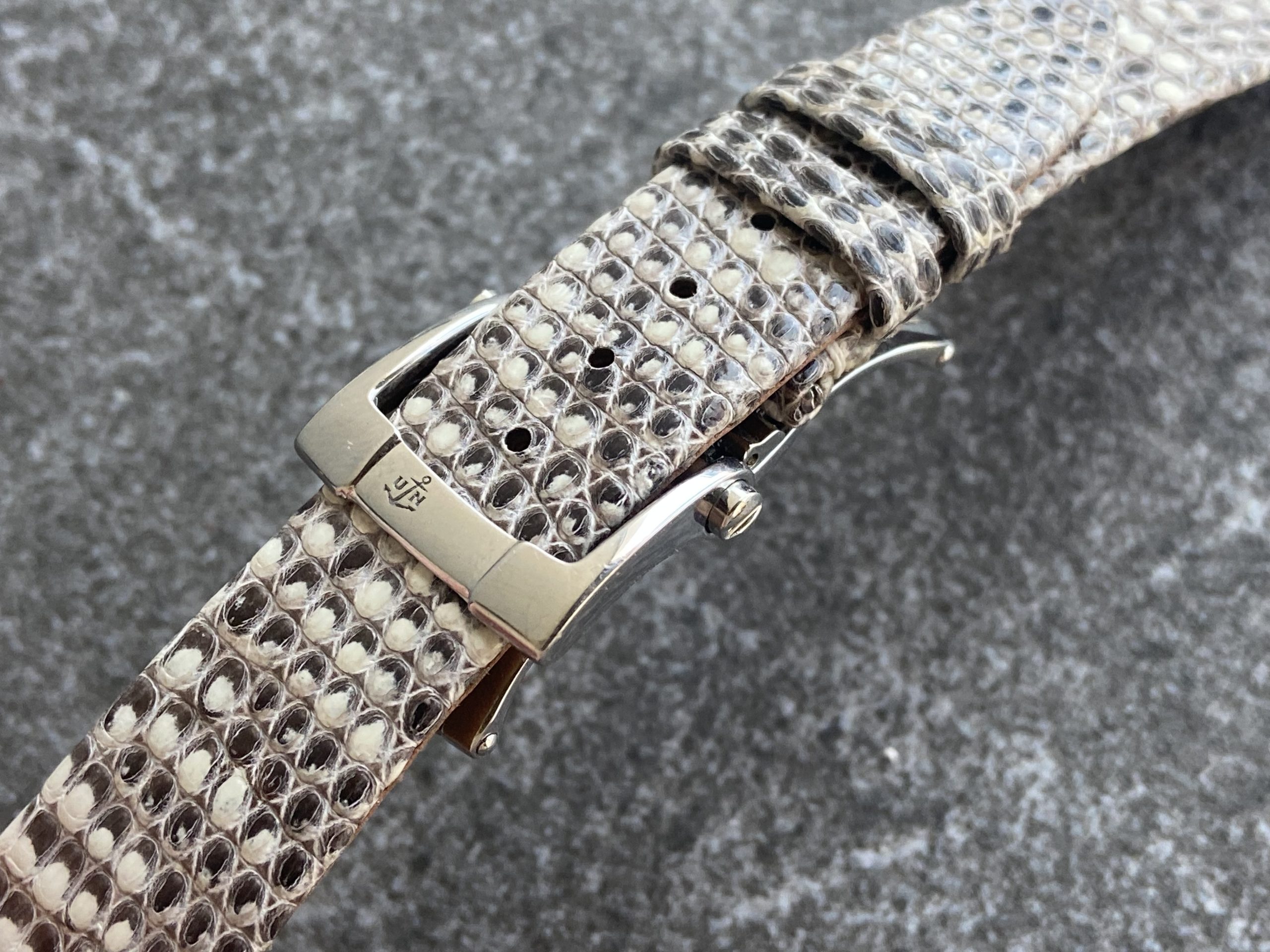 Ulyse Nardine Caprice watch strap in Tegus lizard leather