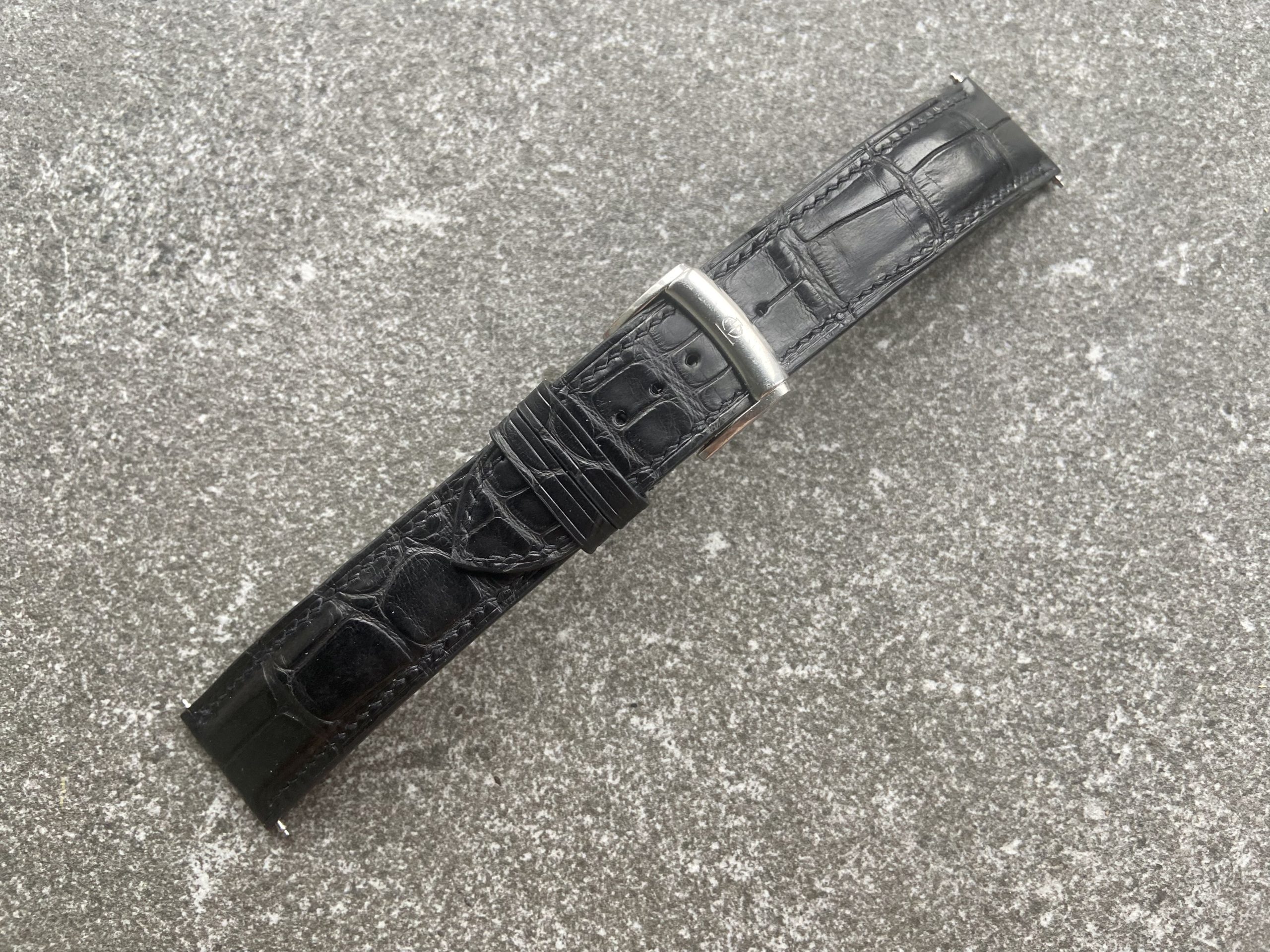 Alligator leather watch strap for the Baume & Mercier