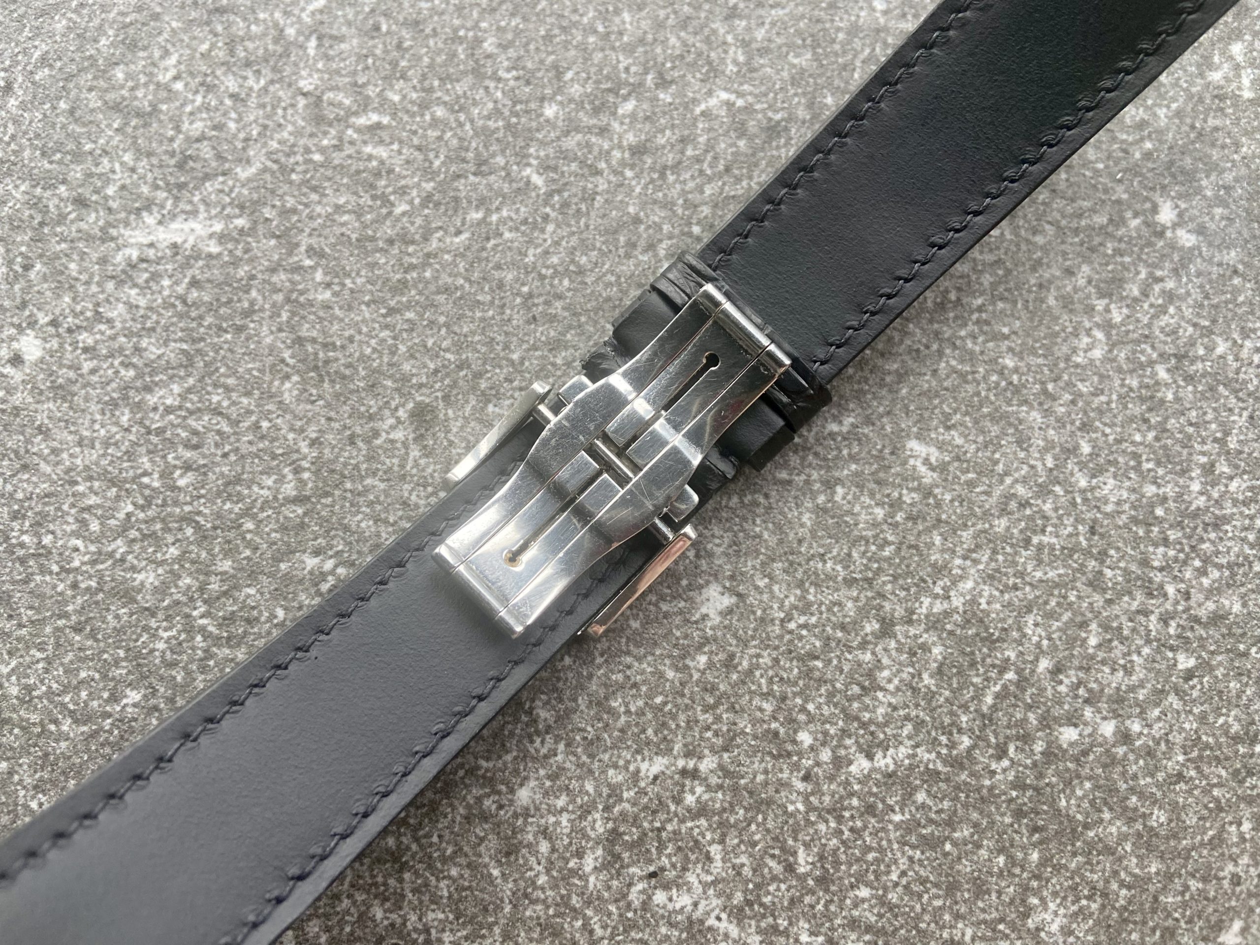 Alligator leather watch strap for the Baume & Mercier