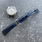 Omega De Ville watch strap in alligator leather is bespoke