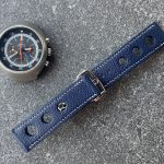 Leather strap for an Omega Flightmaster watch