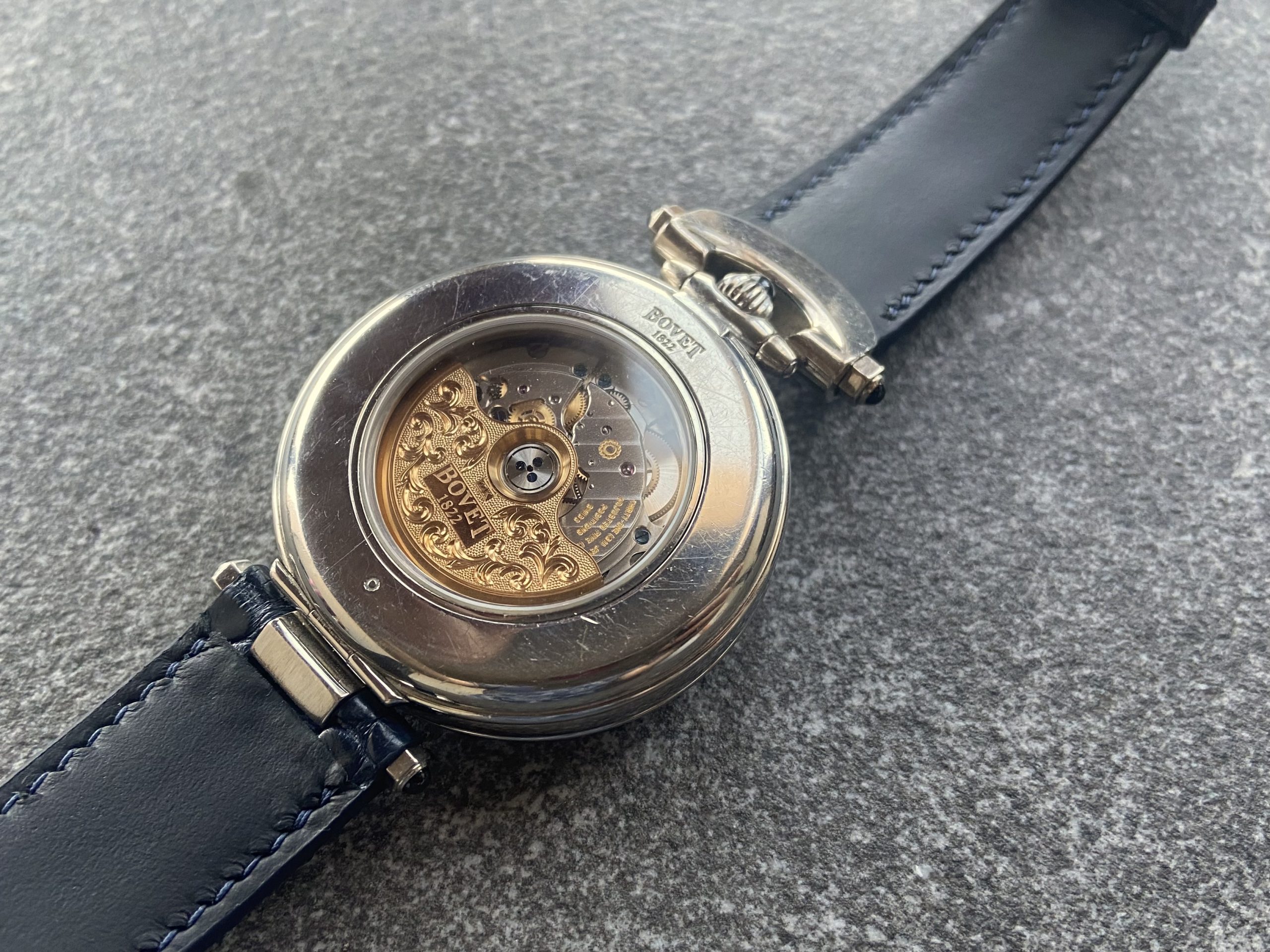 Bovet Fleurier watch strap in alligator leather is bespoke