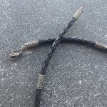 Braided Bolo cord with carabiner clasp