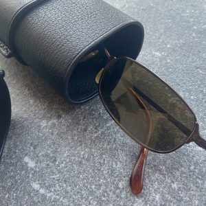 Case for glasses made of genuine leather