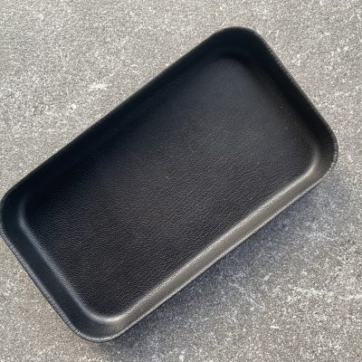 Change tray in leather