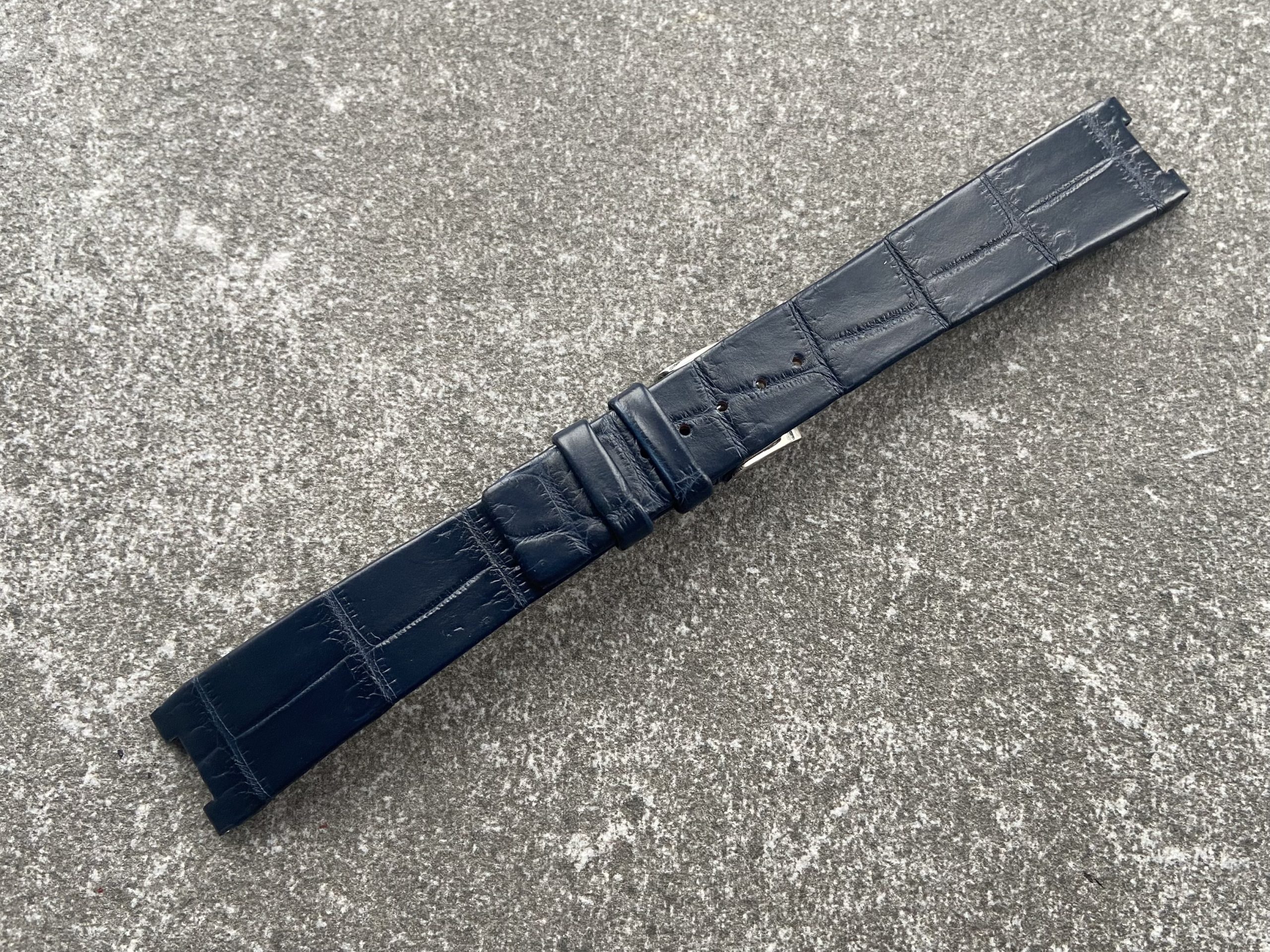 Custom Alligator Leather Strap for Omega Watch