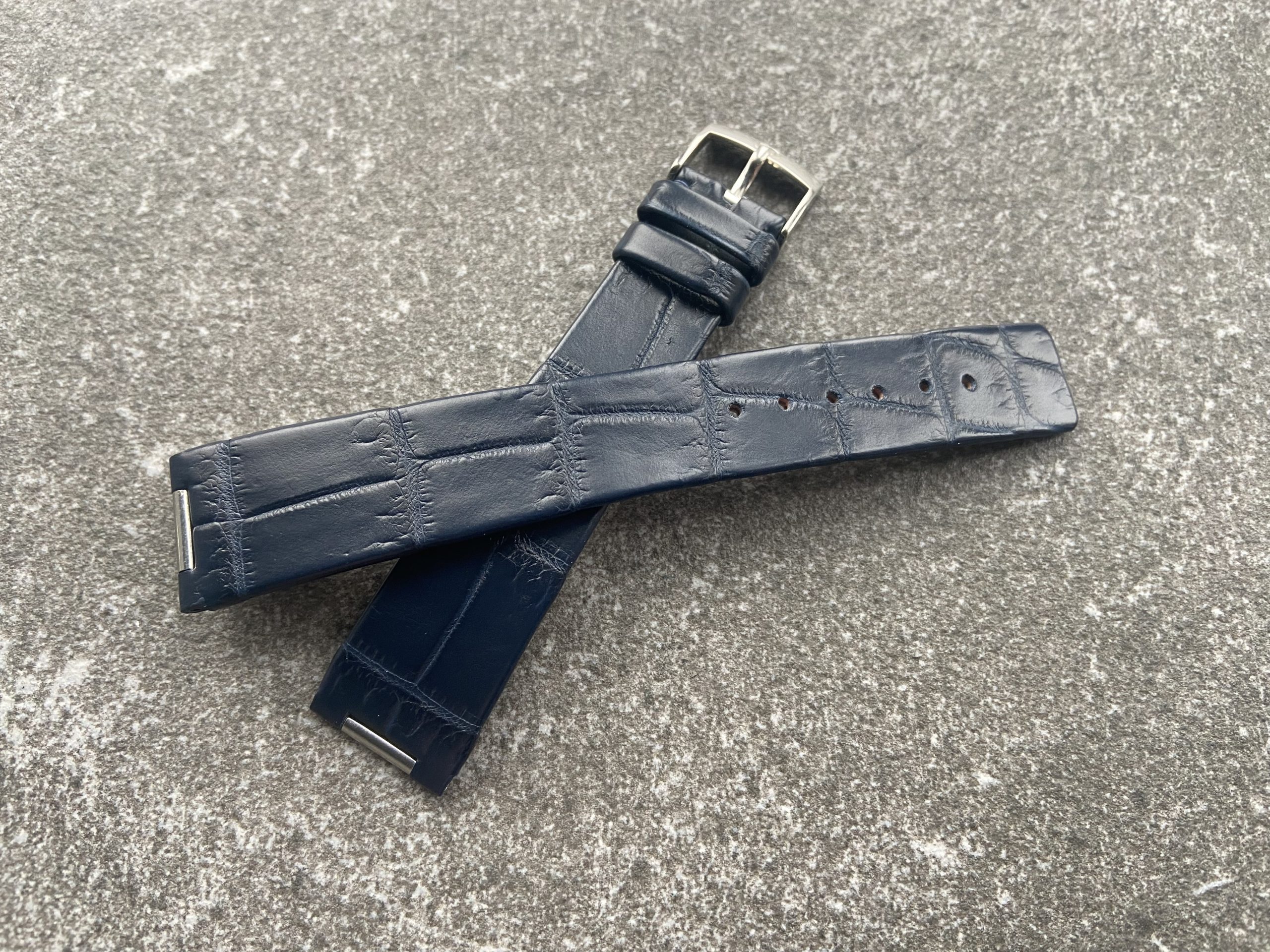 Custom Alligator Leather Strap for Omega Watch