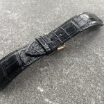 Alligator Leather Strap for Seculus Watch with Anatomical Shape