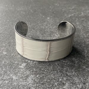 Wide Stainless Steel Cuff Bracelet