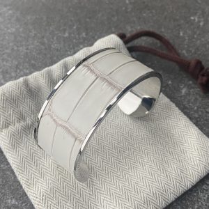 Wide Stainless Steel Cuff Bracelet