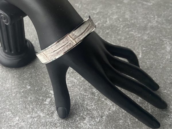 Narrow Stainless Steel Cuff Bracelet